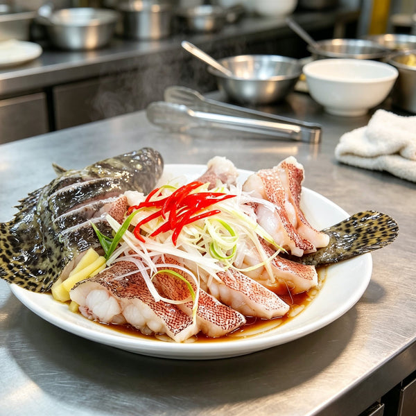Steamed Whole Grouper with Ginger
