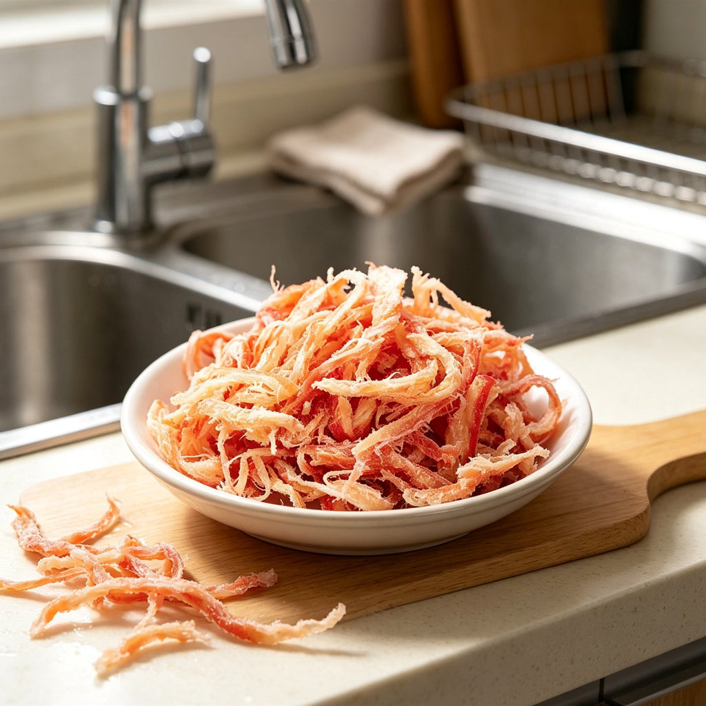 Premium Dried Shredded Squid Strips