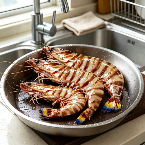 Fresh Whole Raw Tiger Prawns